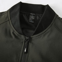Casual Fashion Slim Men's Solid Color Stand Collar Coat