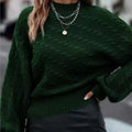Winter New Twist Knitted Pullover Women's Casual All-matching
