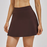 Athletic A-line Skirt With Anti-Exposure Design
