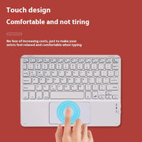 Bluetooth Keyboard With Touch For Mobile Phone Tablet Wireless Rechargeable