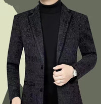 New Wool Mens Casual Lapel Jacket