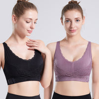 Cross Side Buckle Lace Sports Underwear Adjustment Without Steel Ring