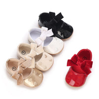 Baby Girl Bowknot PU Soft Bottom Toddler Shoes