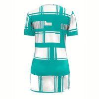 Casual Fashion Color-Block Digital Print Shirt Top