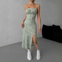 Women's Sexy Strap Printed Dress