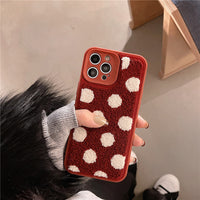 Polka Dot Suitable Mobile Phone Case Xsxr Flannel
