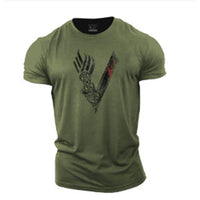 Men's Simple Printing Casual Sports Short Sleeve