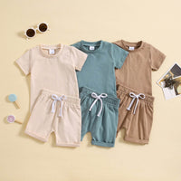 Children's Clothing Boys' And Girls' Short-sleeved Shorts Sports