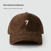Mens Wide-Brim Corduroy Baseball Cap Stylish And Versatile