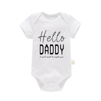 Pure Cotton Baby Triangle Rompers Short Sleeve