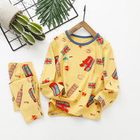 Children's Autumn Clothes And Long Trousers Cotton Middle-aged Children's Home Underwear Set