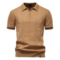 Men's Business Casual Woolen Polo Shirt