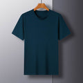 Fashion Men's Solid Color All-match Round Neck T-shirt