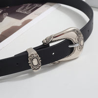 Niche Design Versatile High Sense Autumn And Winter Temperament New Carved Belt Women