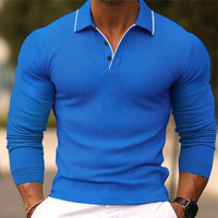 Men's Long Sleeve Button Sweatshirt