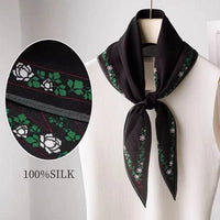 Diamond Neckerchief Crepe De Chine Scarf