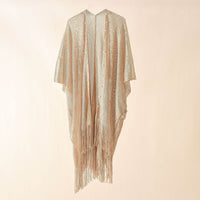 Nail Pearl Beach Shawl Cardigan Mid-length