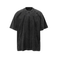 Men's Personality Retro Washed Distressed Loose Niche Half Sleeve T-shirt