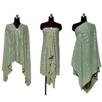 Gorgeous Tinfoil Gold Shawl Multifunctional Scarf