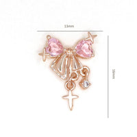 Bow Zircon Nail Ornament Zircon