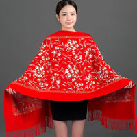 Scarf Shawl Cashmere Warm Cheongsam Outerwear