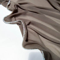 Light Diamond Chiffon Solid Color Women's Toe-covered Scarf
