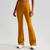 Wide-leg Bell-bottoms Tight Nude Feel Hip Raise Yoga Pants