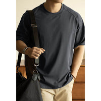 Antibacterial Sun Protection Raglan Sleeve Profile Loose T-shirt Men