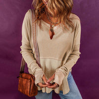 Women's Spring Simple European And American Style Versatile Pullover Top