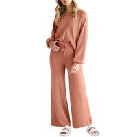 Casual Slimming Long-sleeved Trousers Thin Two-piece Suit