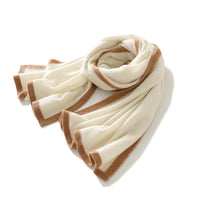 Universal Color Blocked Knitted Jacquard Western-style Cashmere Scarf