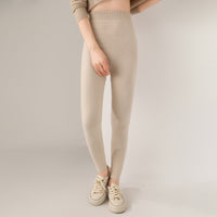 Outer Wear Wool Knitted Seamless Leggings Women's High Waist Warm-keeping Pants Slimming All-matching