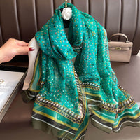 Thin Yourou Yarn Begonia Scarf Shawl