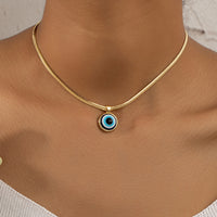 Fashion Color Eye Necklace Clavicle Chain