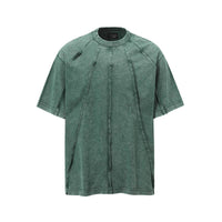 Men's Personality Retro Washed Distressed Loose Niche Half Sleeve T-shirt