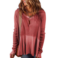 Women's Spring Simple European And American Style Versatile Pullover Top