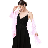 Long Thin Chiffon Shawl Scarf Dual-use