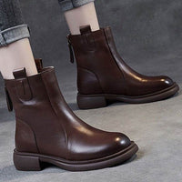 Soft Bottom British Style Vintage Martin Boots Women