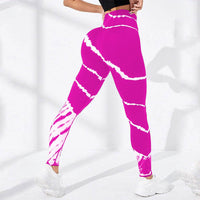 Tie-dye Stripes Seamless Yoga Pants Hip Lifting Sport