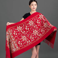Scarf Shawl Cashmere Warm Cheongsam Outerwear