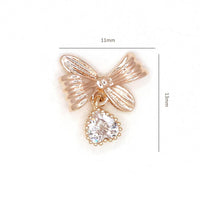 Bow Zircon Nail Ornament Zircon