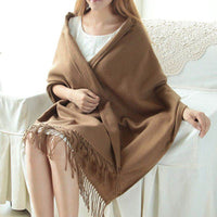 Women's Cashmere-like Plaid Scarf Fashionable Warm