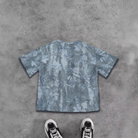 Women's Fashionable Loose All-match Personality Leaf Printed Short Sleeve