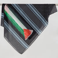 Flag Print Chiffon Scarf Arab Fashion Scarf Middle East Dubai Shawl