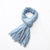 Plaid Scarf Men And Women Cotton Thin