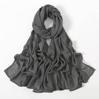 Solid Color Malay Indonesian Rayon Scarf Wide Brim Thin Modal Breathable