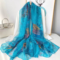 Fashionable Stylish Yourou Yarn Rose Scarf For Women