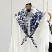 Twill Silk Scarf Women's Light Luxury