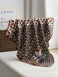 Intellectual Elegant Light Luxury Gift Silk Small Square Towel Silk Scarf