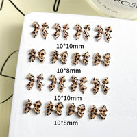 Maillard Leopard Bow Nail Accessories